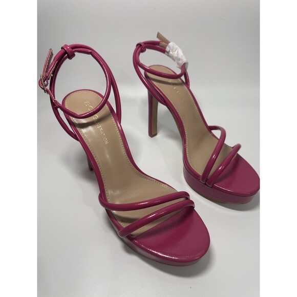 New BCBG KENDI VIVA STRAPPY PINK WOMEN'S HEELS Size 7 - Picture 11 of 15